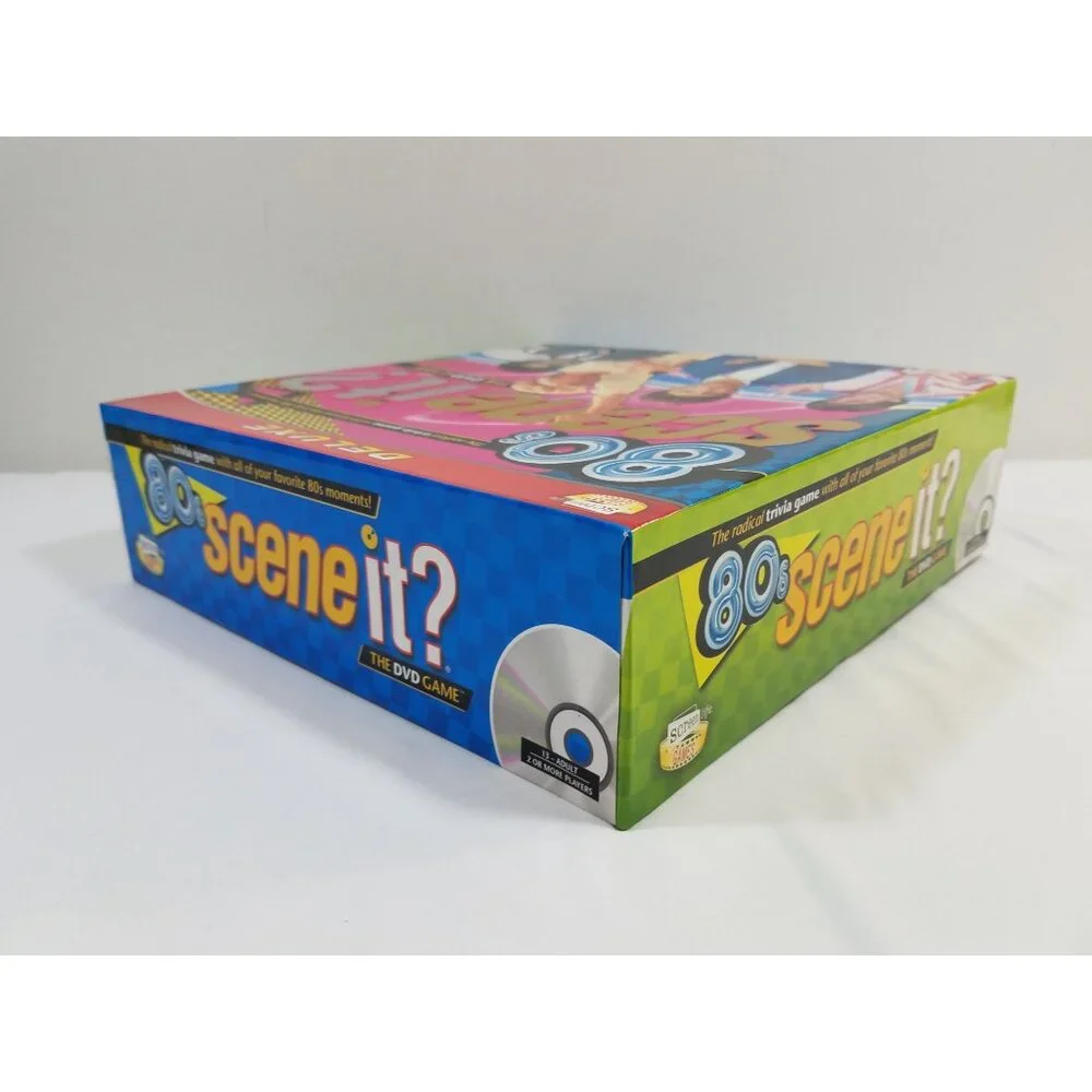 Scene It '80s Deluxe Edition DVD Trivia Game 2009 Complete Board Game